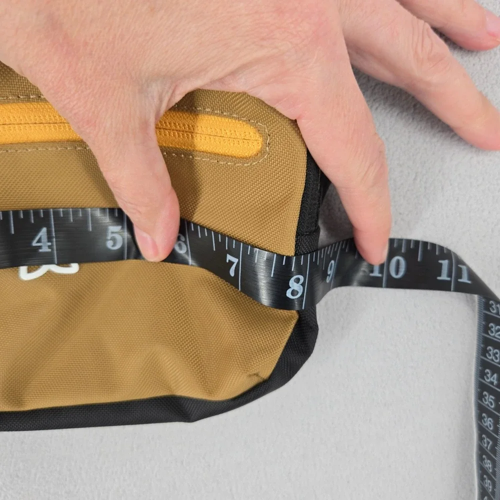 Sherpani Crossbody Travel Bag Mustard Yellow Multi Pocket Organizer Adjustable